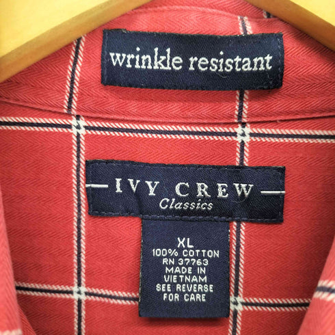 アイビークルー IVY CREW チェック柄 ボタンダウンシャツ メンズ import:XL