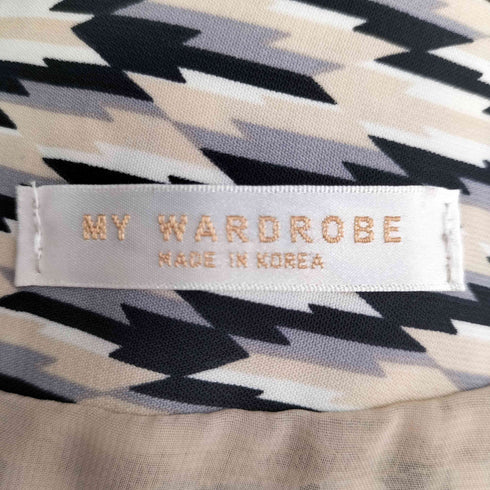 MY WARDROBE 総柄 ティアードスカート レディース