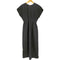 ザラ ZARA 25ss ZW WOMAN COLLECTION プリーツ入りミディワンピース ブラック Mサイズ レディース import:S