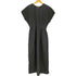 ザラ ZARA 25ss ZW WOMAN COLLECTION プリーツ入りミディワンピース ブラック Mサイズ レディース import:S