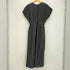 ザラ ZARA 25ss ZW WOMAN COLLECTION プリーツ入りミディワンピース ブラック Mサイズ レディース import:S