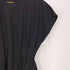 ザラ ZARA 25ss ZW WOMAN COLLECTION プリーツ入りミディワンピース ブラック Mサイズ レディース import:S