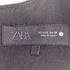 ザラ ZARA 25ss ZW WOMAN COLLECTION プリーツ入りミディワンピース ブラック Mサイズ レディース import:S