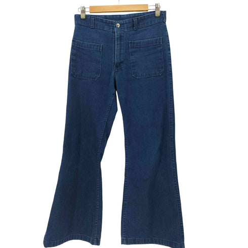 ユーエスネイビー U.S.NAVY 60-70S SEAGOING UNIFORM CORP 社製 TALON ジップ SEAFARER デニム セーラー パンツ メンズ