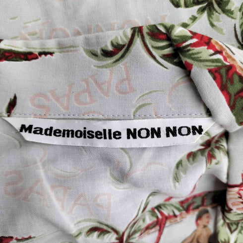 マドモアゼルノンノン mademoiselle NON NON S/S レーヨン アロハシャツ レディース JPN:M