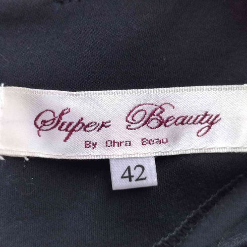 スーパービューティ super beauty 花柄 レース リボン S/S ワンピース レディース JPN:42