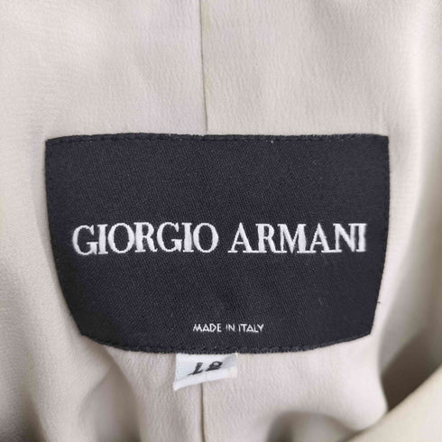 ジョルジオアルマーニ Giorgio Armani ノーカラージャケット ワイドスラックス セットアップ レディース 42