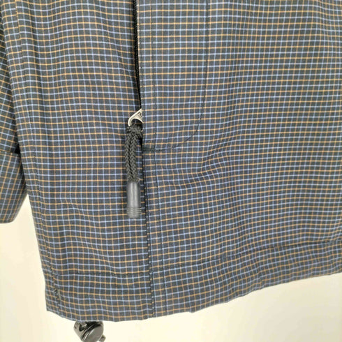 エーグル AIGLE 裾ドローコード チェックナイロンジャケット マウンテンパーカー メンズ import:XS