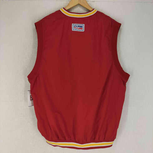 リーボック Reebok NFL ロゴ刺繍Vネックベスト メンズ L
