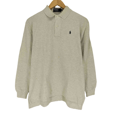 ポロバイラルフローレン Polo by RALPH LAUREN ポニー刺繍 L/S ポロシャツ メンズ M