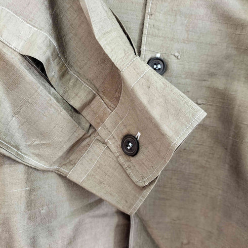 コムデギャルソンオム COMME des GARCONS HOMME 00S 田中オム 開襟シルクシャツ メンズ JPN:M