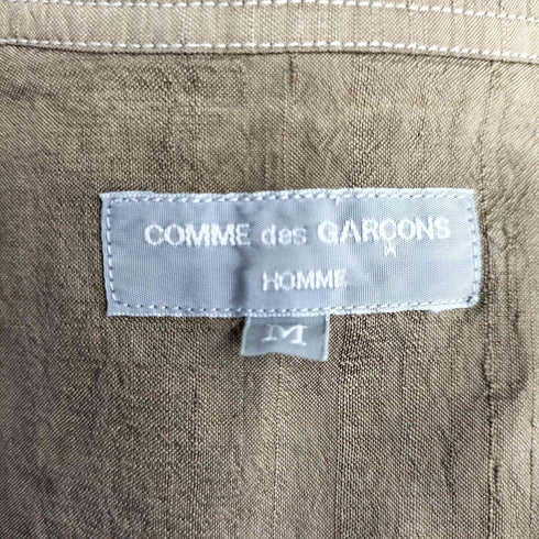 コムデギャルソンオム COMME des GARCONS HOMME 00S 田中オム 開襟シルクシャツ メンズ JPN:M