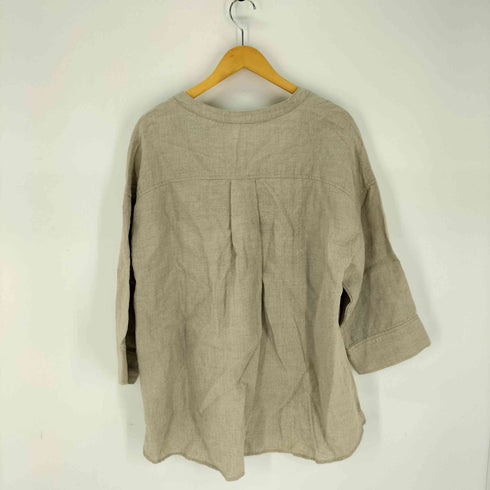 instyle リネン100 スキッパーブラウス レディース M~L