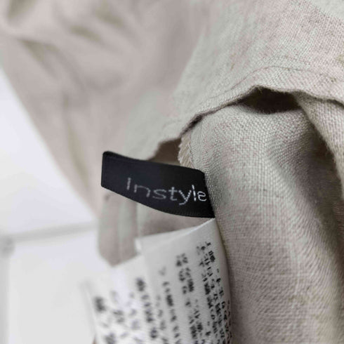 instyle リネン100 スキッパーブラウス レディース M~L