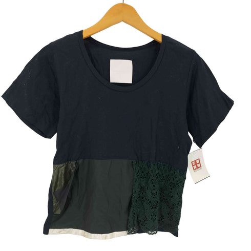 HELMAPH&RODITUS 裾切替 クルーネックTシャツ レディース FREE