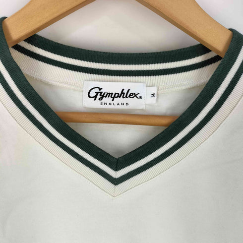 ジムフレックス GYMPHLEX ロゴ刺繍 クロップド Vネック S/S Tシャツ レディース UK:14
