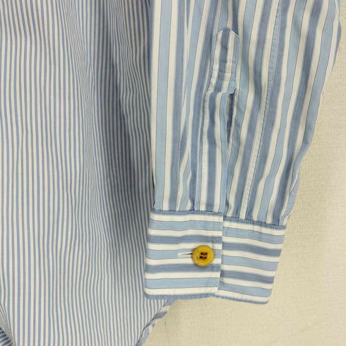 コムデギャルソンオムプリュス COMME des GARCONS HOMME PLUS 02AW 四つの黒期 ドッキング切替デザイン L/S ストライプシャツ メンズ