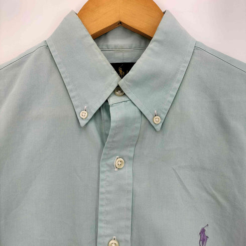 ラルフローレン RALPH LAUREN 現行タグ SLIM FIT ポニー刺繍 ボタンダウン 長袖シャツ メンズ import:S