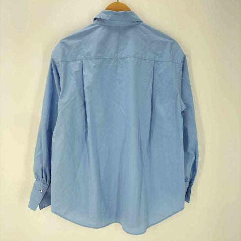 ユナイテッドアローズグリーンレーベルリラクシング UNITED ARROWS green label relaxing フェイクパールボタンシャツ レディース