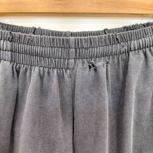 バレンシアガ BALENCIAGA 24aw LARGE SHORTS ダブルリングロゴ ダメージ加工 スウェットショーツ メンズ XXS