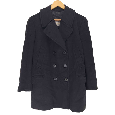 アクアスキュータム AQUASCUTUM CASHMERE カシミヤ混 ダブルブレストコート レディース