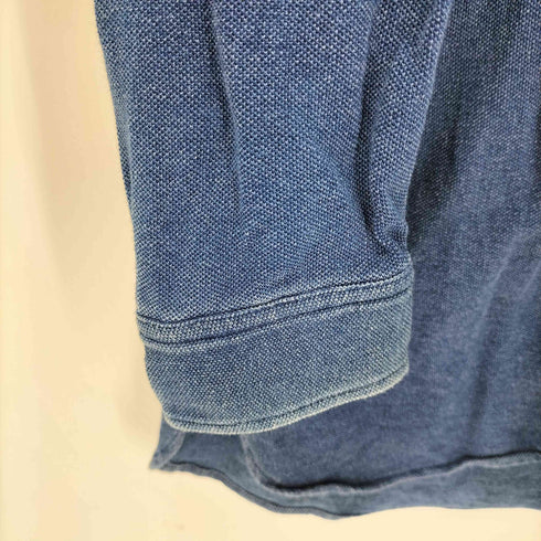 ラコステ LACOSTE インディゴ鹿の子地シャツ レディース JPN:36