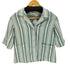 エルエルビーンシグネチャー L.L.Bean SIGNATURE ストライプ柄 半袖 シャツ レディース import:XS
