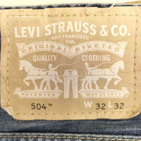 リーバイス Levis 504 ボタン裏刻印4001 ストレート デニム パンツ メンズ W32