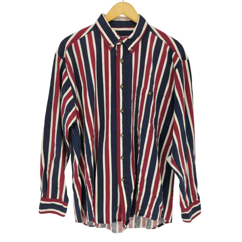 sutter&grant 90s マルチストライプ柄 L/S ボタンダウンシャツ メンズ L