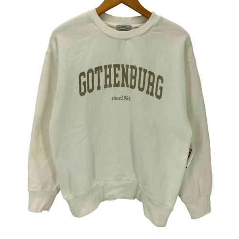 ユナイテッドアローズグリーンレーベルリラクシング UNITED ARROWS green label relaxing カレッジ ロゴ スウェット プルオーバー レディース