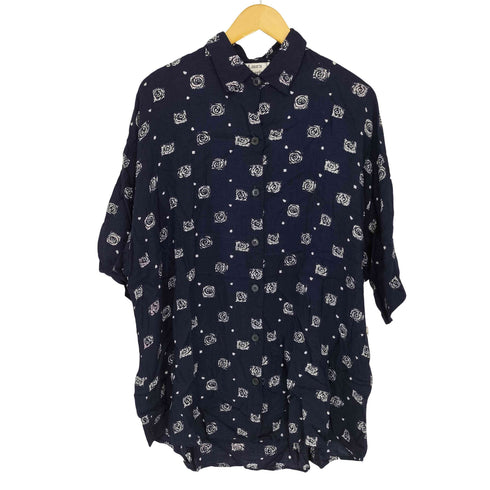 laura katherine 総柄 S/S レーヨンシャツ メンズ XL
