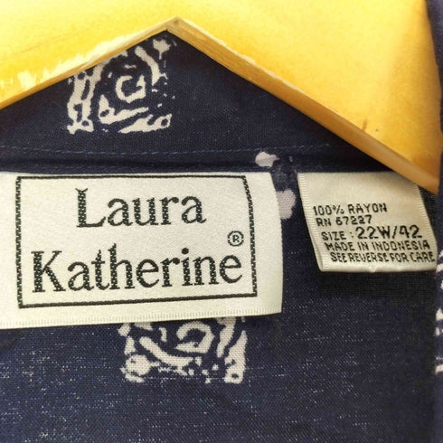 laura katherine 総柄 S/S レーヨンシャツ メンズ XL