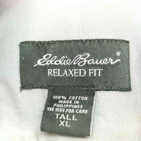 エディーバウアー Eddie Bauer 90s 黒タグ L/S ポロシャツ メンズ M