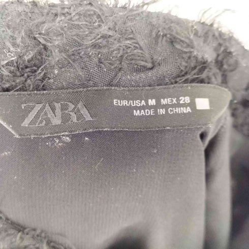 ザラ ZARA フリンジ付き ミディ丈 ワンピース レディース US M