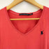 ラルフローレンスポーツ RALPH LAUREN SPORT ポニー刺繍 Vネック 半袖Tシャツ レディース import:M
