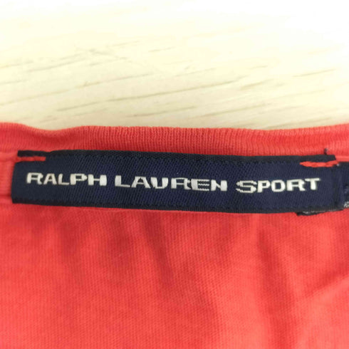 ラルフローレンスポーツ RALPH LAUREN SPORT ポニー刺繍 Vネック 半袖Tシャツ レディース import:M
