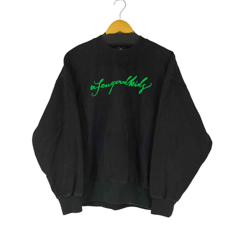 アフューグッドキッズ A FEW GOOD KIDS 両面プリント クルーネックスウェット メンズ import:L
