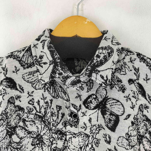 バタフライ フラワー 総柄 シャツ メンズ JPN:XXL