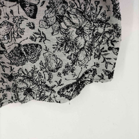 バタフライ フラワー 総柄 シャツ メンズ JPN:XXL