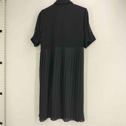 ザラ ZARA プリーツ切替 S/S シャツワンピース レディース import:M