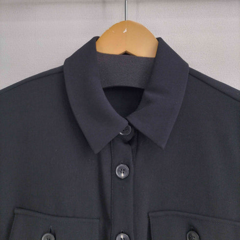 ザラ ZARA プリーツ切替 S/S シャツワンピース レディース import:M