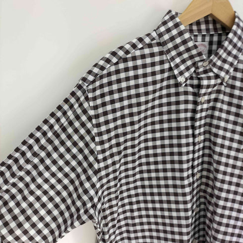 ブルックスブラザーズレッドフリース BROOKS BROTHERS REDFLEECE ロゴ刺繍 ギンガムチェック L/S BD シャツ オーバーサイズ メンズ import:L