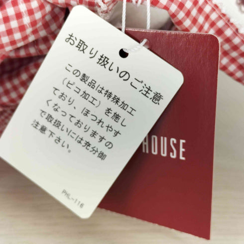 ピンクハウス PINK HOUSE ギンガムパッチワークバッグ レディース