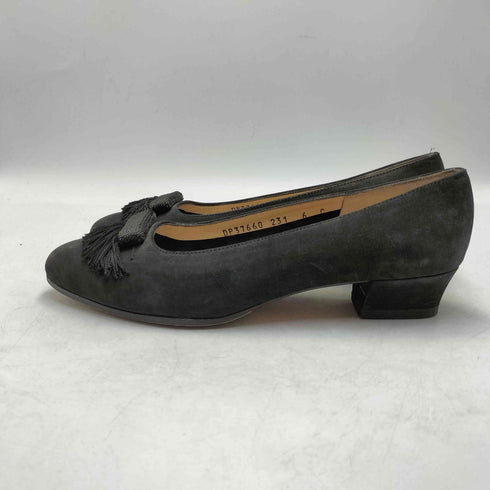 サルヴァトーレフェラガモ Salvatore Ferragamo イタリア製 スエード フリンジ パンプス レディース 6