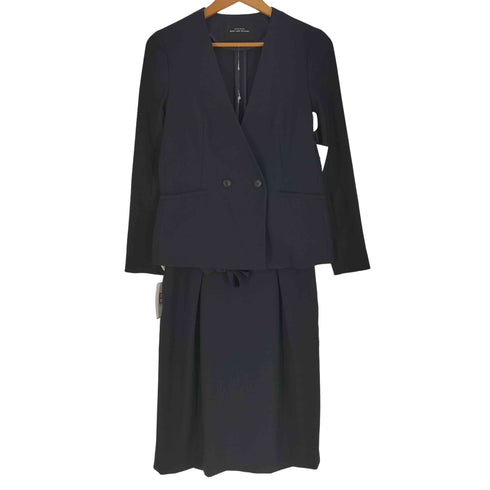 ユナイテッドアローズグリーンレーベルリラクシング UNITED ARROWS green label relaxing 手洗い可能/レックスツイル D ノーラペル ジャケット セットアップ レディース 上38 下 40