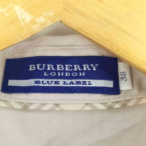 バーバリーブルーレーベル BURBERRY BLUE LABEL フリルスリーブペプラムブラウス レディース JPN:38