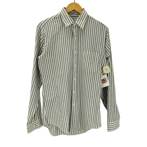 アロー ARROW BRIGADE 80-90S USA製 L/S ストライプ ボタンダウンドレス シャツ メンズ 34/35
