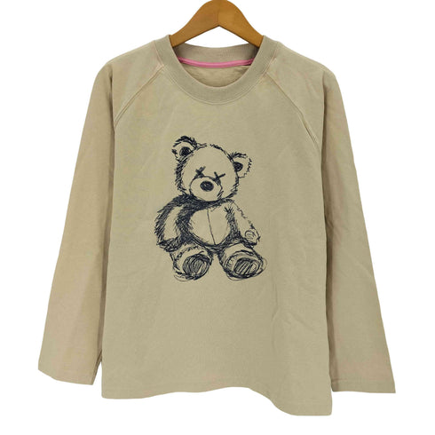 PERSON'S NOBUO IKEDA アニマルプリント 1690クルーネックTシャツ レディース import:L