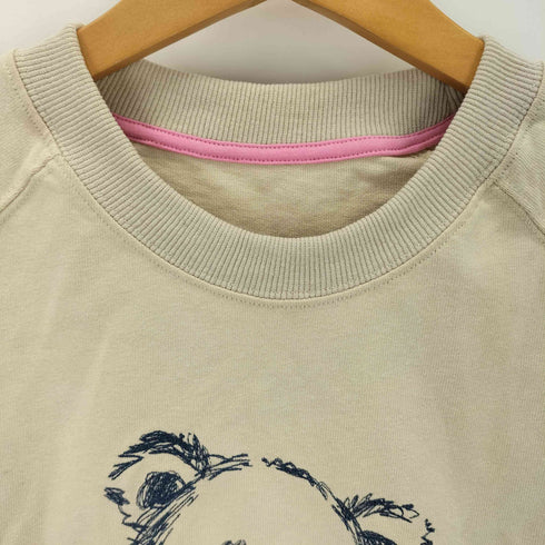 PERSON'S NOBUO IKEDA アニマルプリント 1690クルーネックTシャツ レディース import:L