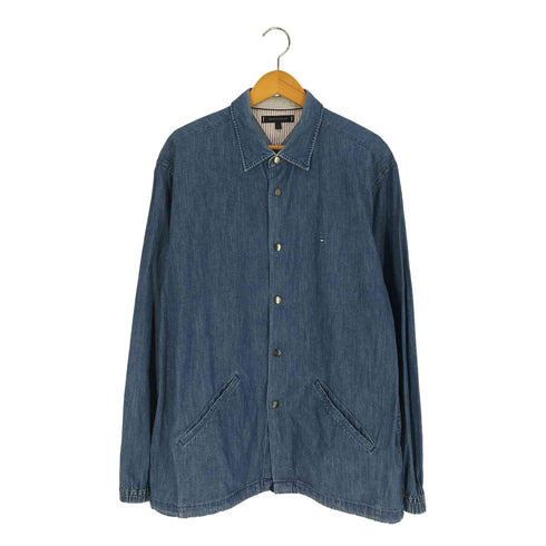 トミーヒルフィガー TOMMY HILFIGER ライトオンス デニム コーチジャケット メンズ import:L